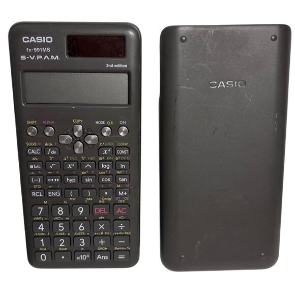 Casio FX-991MS 2nd Edition Scientific Calculator With Solar & Battery Power Cove - Picture 1 of 5